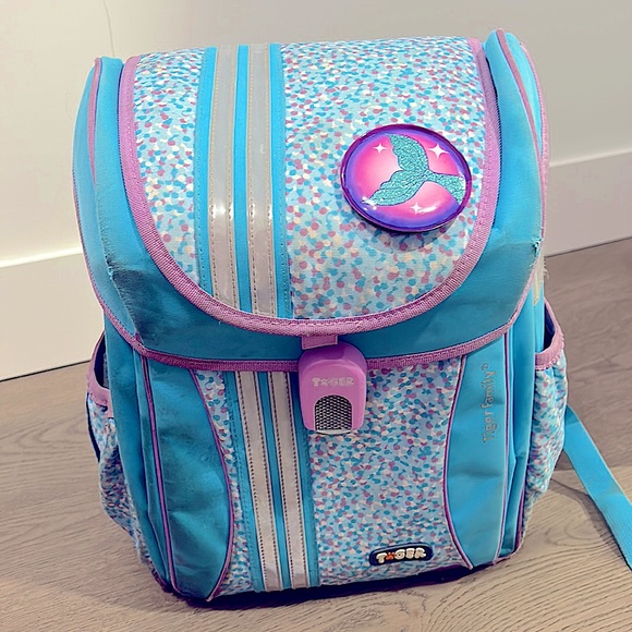 tiger family blue & purple mermaid backpack. Very spacious. - Picture 1 of 5
